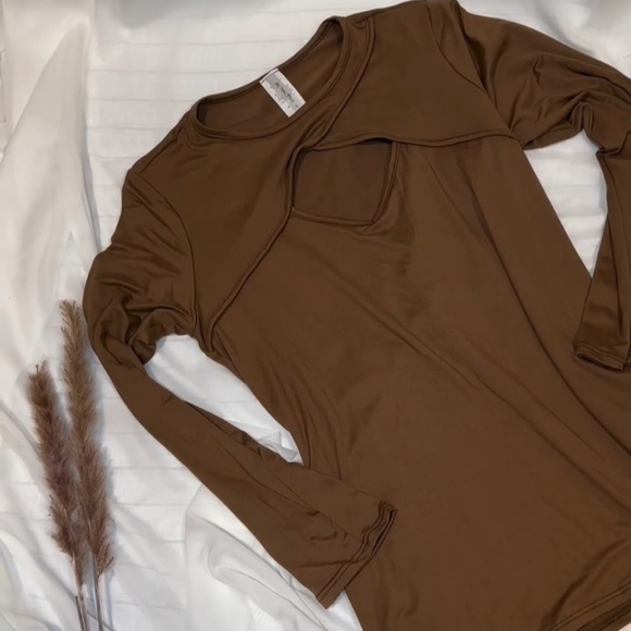 Long Sleeve Cutout Mabel Top - Picture 1 of 1